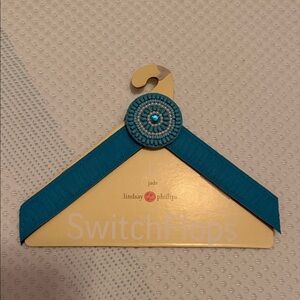 Lindsay Phillips Blue Beaded Switch Flop Interchangeable Straps Large